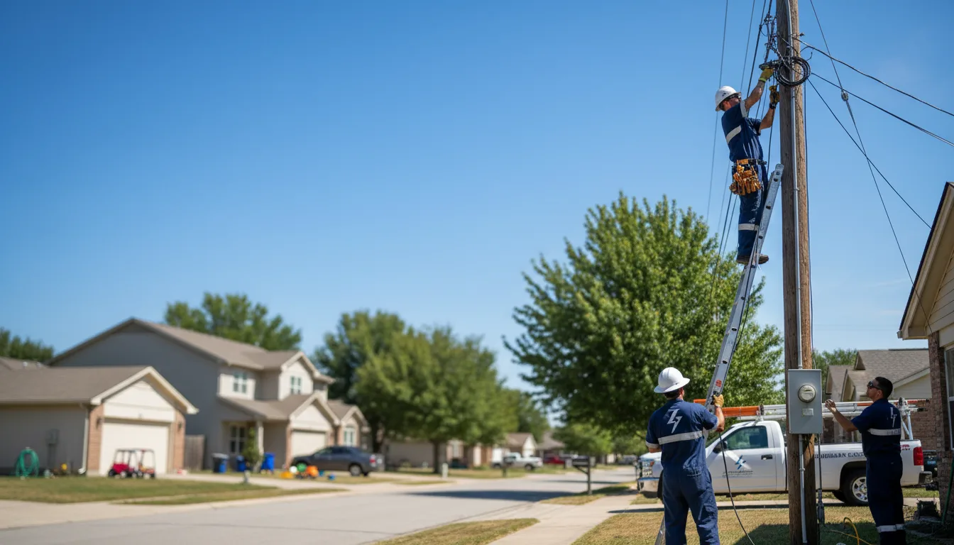 Residential electrician providing installation services in Waco, NE